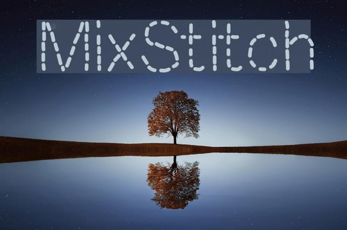 MixStitch Schriftart examples