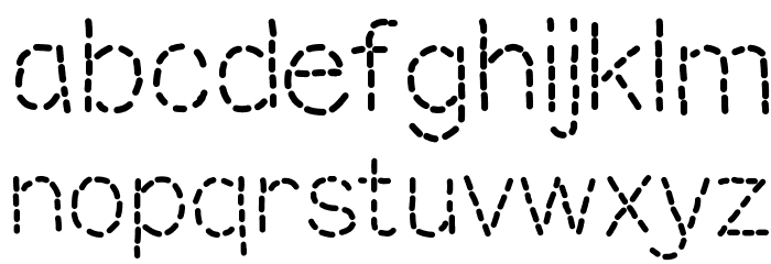 MixStitch Schriftart Kleinbuchstaben