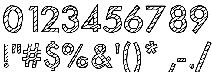 MixStriped Font OTHER CHARS