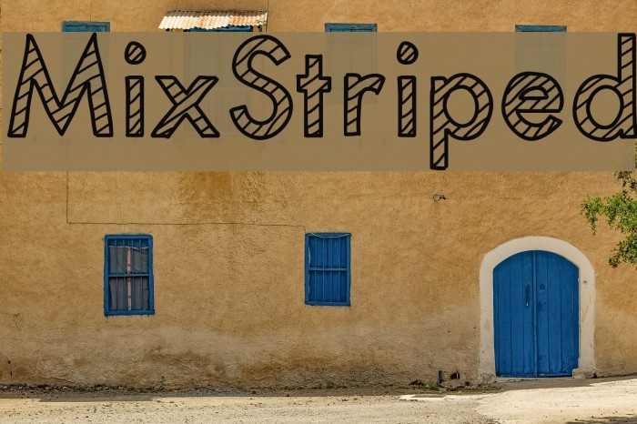 MixStriped Font examples