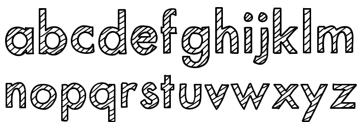 MixStriped Font LOWERCASE