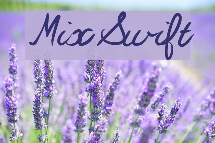 MixSwift Font examples