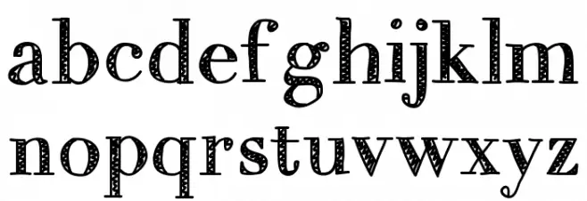 MixTitanica Schriftart Kleinbuchstaben