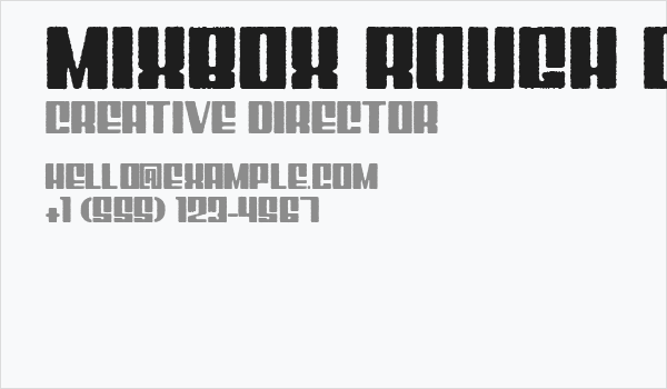 Mixbox Rough Demo Rough Business Card