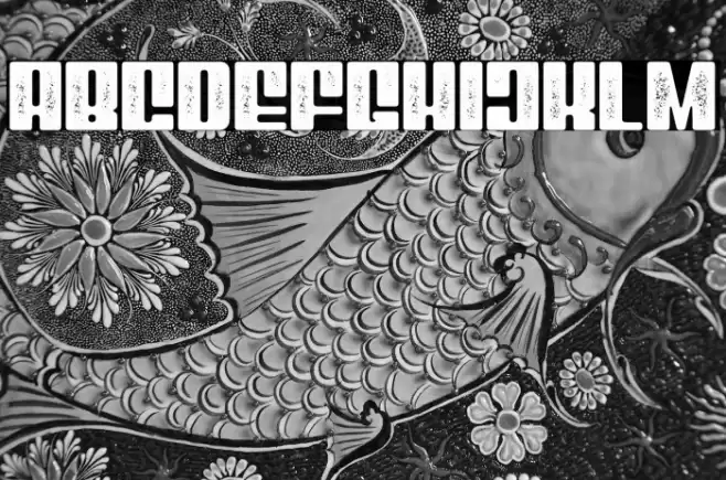 Mixbox Stamp Demo Stamp Font examples