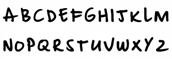 Mixdoodle Regular フォント 大文字