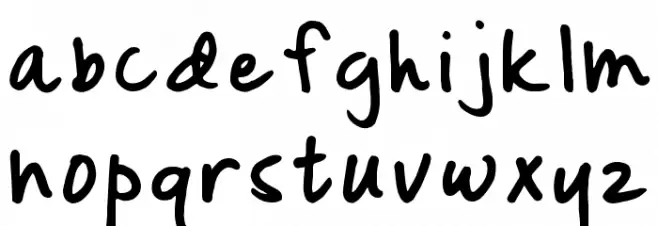 Mixdoodle Regular Font LOWERCASE