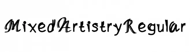 Mixed Artistry Regular  les polices de caractères gratuit tlcharger