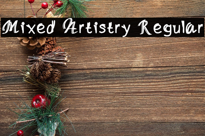 Mixed Artistry Regular Example 2