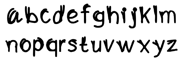 Mixed Artistry Regular Font LOWERCASE