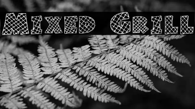 Mixed Grill फ़ॉन्ट examples