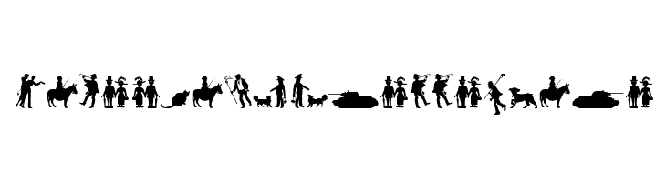 Mixed Silhouettes Five  नि: शुल्क फ़ॉन्ट्स डाउनलोड