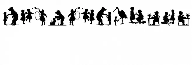 Mixed Silhouettes Five Font OTHER CHARS