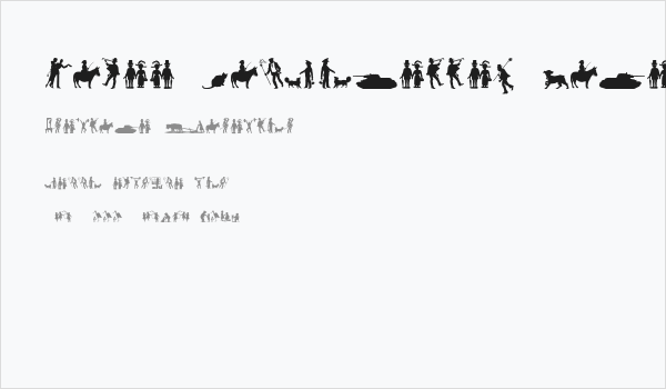 Mixed Silhouettes Five Business Card