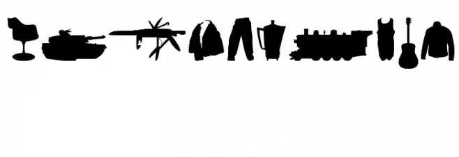 Mixed Silhouettes Free vol 3 Font OTHER CHARS