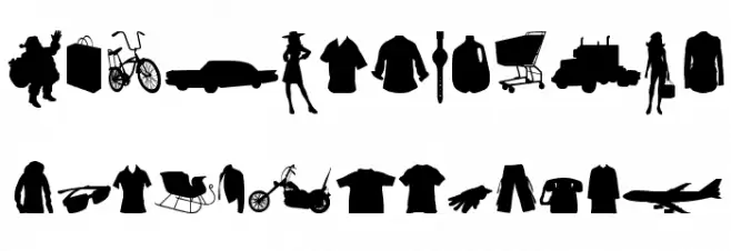 Mixed Silhouettes Free vol 3 Caratteri MAIUSCOLE