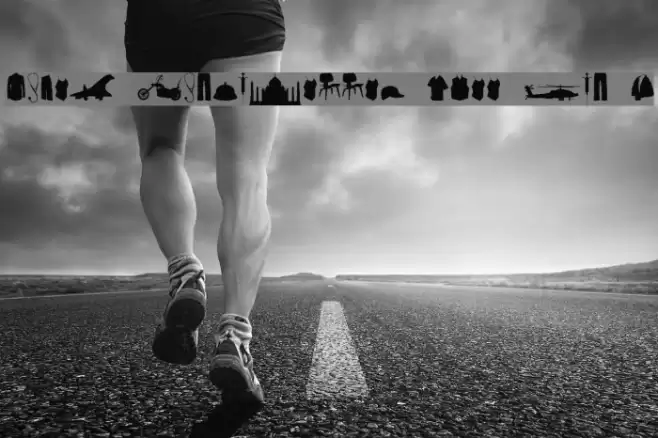 Mixed Silhouettes Free vol 3 Font examples