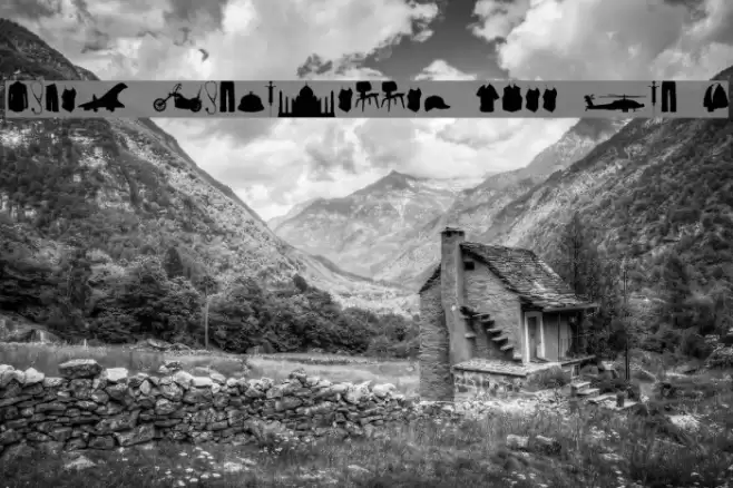 Mixed Silhouettes Free vol 3 Font examples