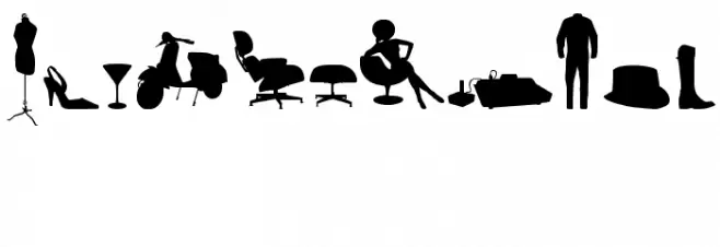 Mixed Silhouettes Free vol 4 Font OTHER CHARS