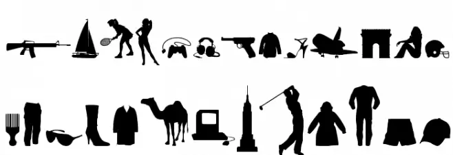 Mixed Silhouettes Free vol 4 Polices MAJUSCULES