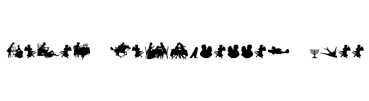 Mixed Silhouettes Free  フリーフォントのダウンロード