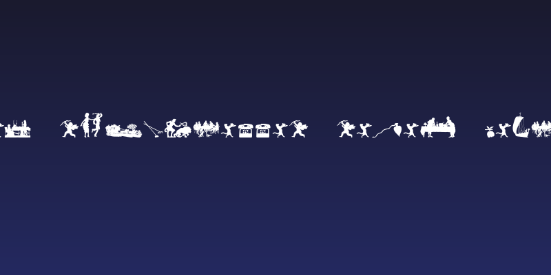 Mixed Silhouettes Seven Regular Social Header