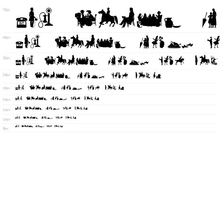 Mixed Silhouettes Seven Regular Waterfall