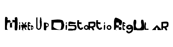 Mixed Up Distortio Regular Font