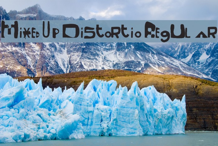 Mixed Up Distortio Regular Font examples