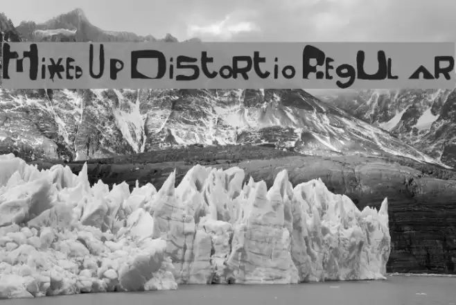 Mixed Up Distortio Regular Font examples