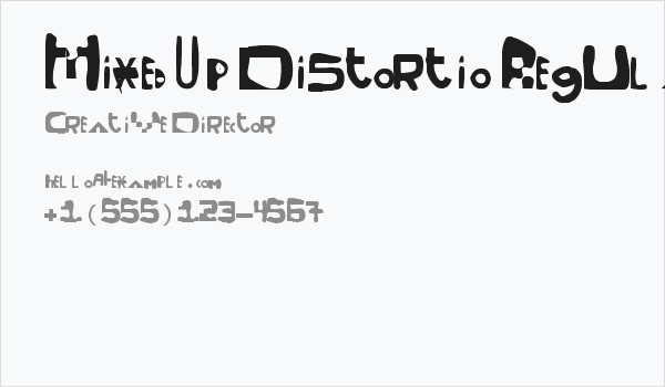 Mixed Up Distortio Regular Business Card