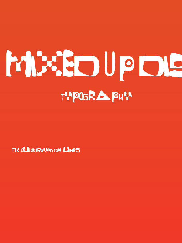 Mixed Up Distortio Regular Poster