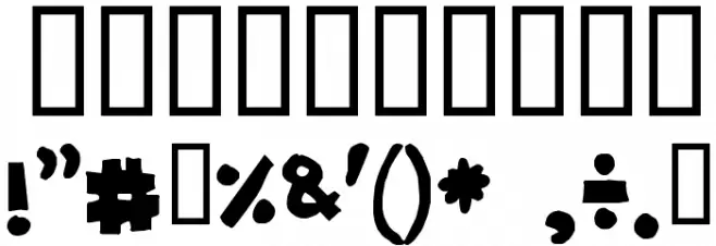 Mixed up Font OTHER CHARS