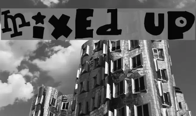 Mixed up Font examples