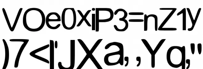 MixedAlpha फ़ॉन्ट अपरकेस
