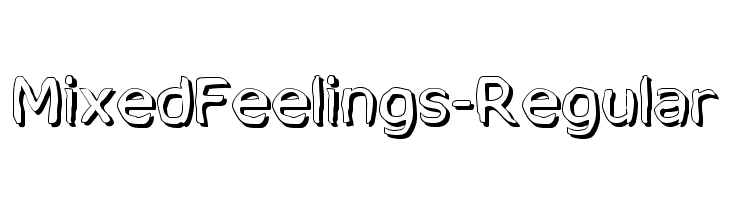 MixedFeelings-Regular Font
