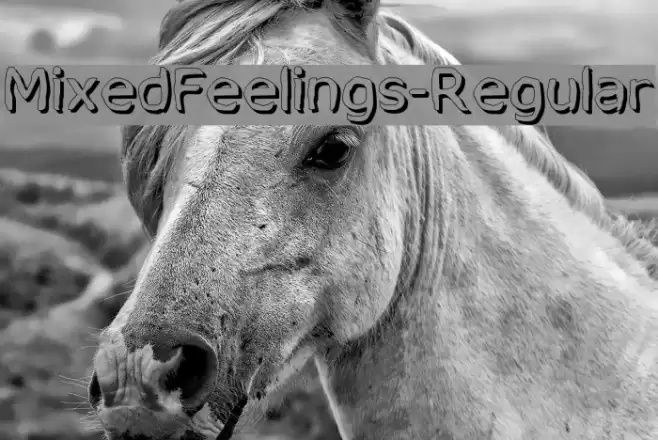 MixedFeelings-Regular Font examples