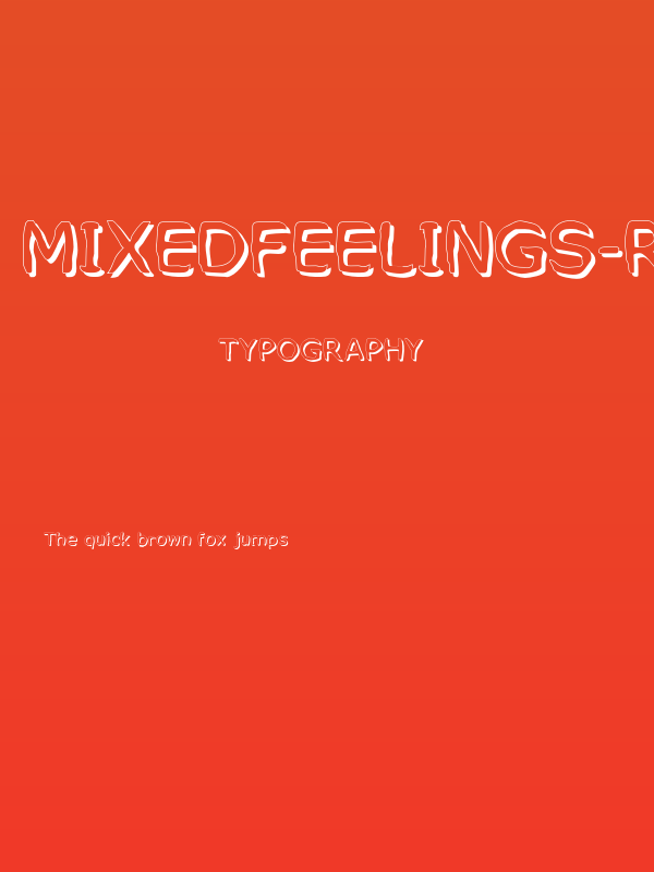 MixedFeelings-Regular Poster
