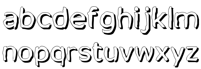 MixedFeelings-Regular Font LOWERCASE