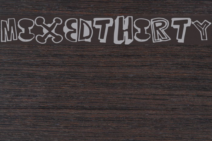 MixedThirty Font examples