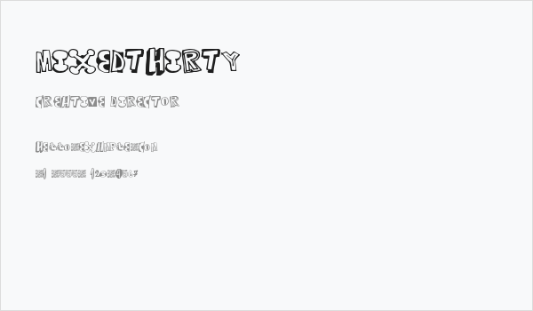 MixedThirty Business Card