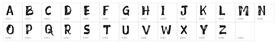 Mixed_Feeling_DEMO Character Map