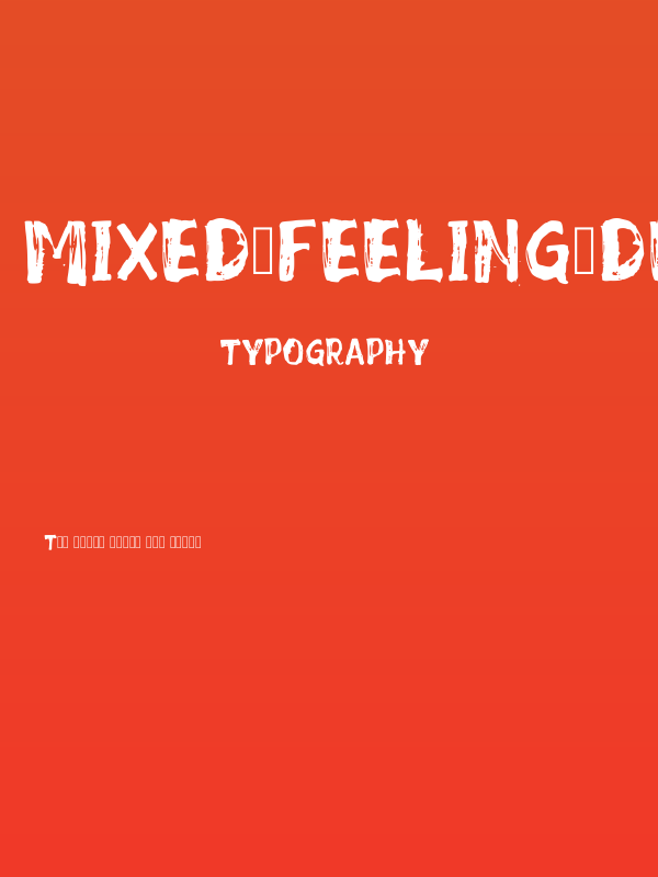 Mixed_Feeling_DEMO Poster