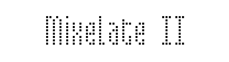 Mixelate II フォント