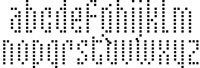 Mixelate II Font LOWERCASE