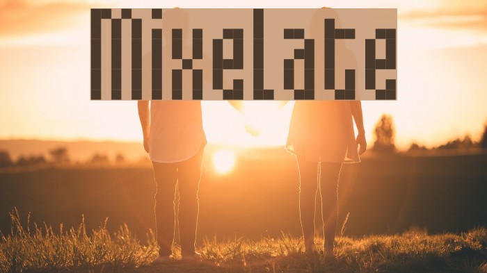 Mixelate Font examples