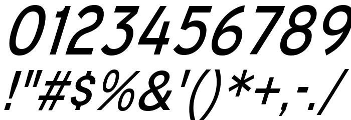 MixolydianTitlingBk-Italic Font OTHER CHARS