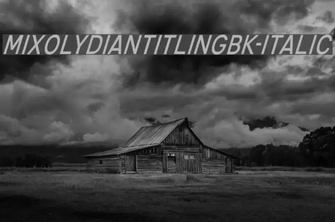 MixolydianTitlingBk-Italic Example 1