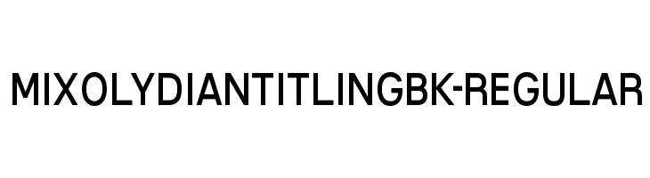MixolydianTitlingBk-Regular  Frei Schriftart Herunterladen