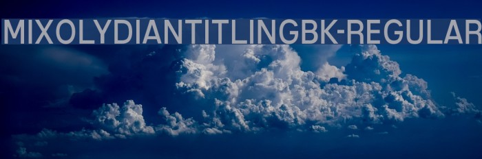 MixolydianTitlingBk-Regular Font examples
